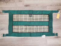 Closed Hvy Mesh & Nylon Web Stall Guard, adjustable, Lg D Rings *like new/clean, clean, edge frays
