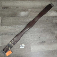 Leather Padded Girth, els *vgc, clean, dirt, stains, residue/sticky, mnr hairy seams
