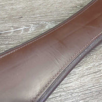 Leather Padded Girth, els *vgc, clean, dirt, stains, residue/sticky, mnr hairy seams
