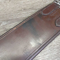 Leather Padded Girth, els *vgc, clean, dirt, stains, residue/sticky, mnr hairy seams
