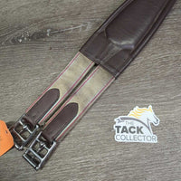 Leather Padded Girth, els *vgc, clean, dirt, stains, residue/sticky, mnr hairy seams
