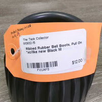 Ribbed Rubber Bell Boots, Pull On *xc/like new
