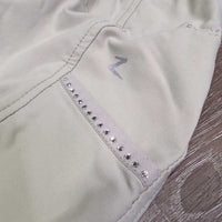 Full Seat Sticky Breeches, Pull On, Glitter & Bling *vgc, mnr snags, seam puckers, rubs & pills, dingy
