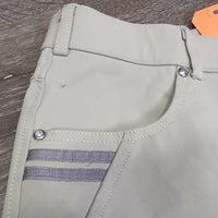 Full Seat Sticky Breeches *gc, mnr snags & runs, seam puckers, discolored/stained seat & legs
