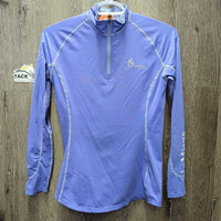 LS Base Layer? Shirt, 1/4 Zip Up *xc, mnr seam rubs/pulls
