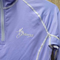 LS Base Layer? Shirt, 1/4 Zip Up *xc, mnr seam rubs/pulls
