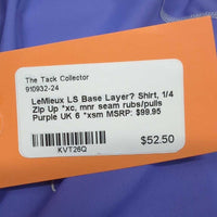 LS Base Layer? Shirt, 1/4 Zip Up *xc, mnr seam rubs/pulls
