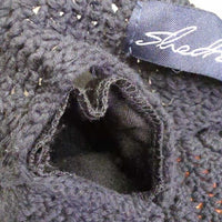 Crochet Fly Veil Ear Bonnet *vgc, clean, mnr faded, v.curled
