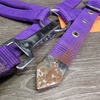 Nylon Halter, adj, snap "I Love My Horse" *vgc/fair, clean, stains, rubs, rusty

