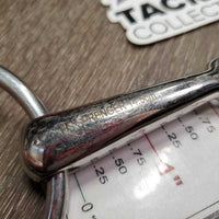 Med French Link Loose Ring Bit, Locking Center Lozenge *vgc, clean, mnr scuffs, scratches & rubs
