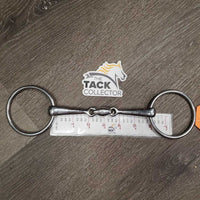 Med French Link Loose Ring Bit, Locking Center Lozenge *vgc, clean, mnr scuffs, scratches & rubs
