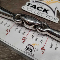 Med French Link Loose Ring Bit, Locking Center Lozenge *vgc, clean, mnr scuffs, scratches & rubs
