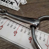 Med French Link Loose Ring Bit, Locking Center Lozenge *vgc, clean, mnr scuffs, scratches & rubs
