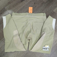 Euro Seat Breeches *gc/fair, v.stained, rubbed & pill seat & legs, older, dingy

