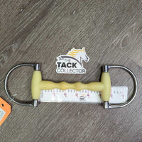 Plastic Mullen Mouth D Ring Bit *vgc, clean, mnr chews & scrapes
