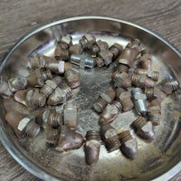 Cork Kit: "Safety Spin" Tap, Wood Cleaner, Magnetic Tray, 37 assorted corks, 18 rubber plugs, Box *gc/vgc/xc, dirt, rust
