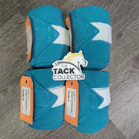 4 Fleece Polo Wraps *gc, clean, pilly edges, clumpy

