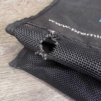 Horse Boot?Equipment Tote Bag Mesh Bottom *fair, clean, dusty, peeling logo, hole, stains, cracking & peeling inside
