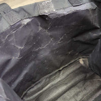 Horse Boot?Equipment Tote Bag Mesh Bottom *fair, clean, dusty, peeling logo, hole, stains, cracking & peeling inside
