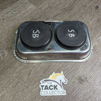 Metal Magnetic Cork Tray *gc, clean, scratches & scuffs, marker
