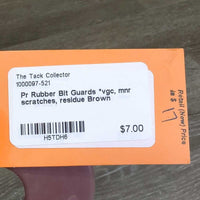 Pr Rubber Bit Guards *vgc, mnr scratches, residue

