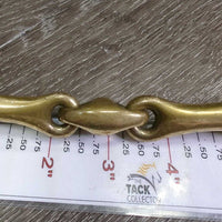 Med Thick French Link Loose Ring Bit, Lozenge, bag, tag *vgc, clean, stains, rubs, scuffs, older

