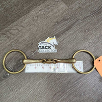 Med Thick French Link Loose Ring Bit, Lozenge, bag, tag *vgc, clean, stains, rubs, scuffs, older
