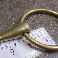 Med Thick French Link Loose Ring Bit, Lozenge, bag, tag *vgc, clean, stains, rubs, scuffs, older
