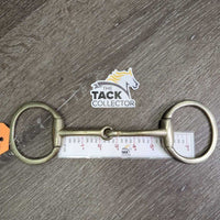 Thin Hvy Eggbutt Snaffle Bit *gc, clean, stains, scratches, scuffs, v.loose/sloppy joints, older
