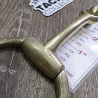 Thin Hvy Eggbutt Snaffle Bit *gc, clean, stains, scratches, scuffs, v.loose/sloppy joints, older
