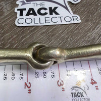 Thin Hvy Eggbutt Snaffle Bit *gc, clean, stains, scratches, scuffs, v.loose/sloppy joints, older
