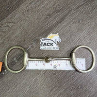 Thin Hvy Eggbutt Snaffle Bit *gc, clean, stains, scratches, scuffs, v.loose/sloppy joints, older
