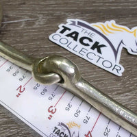 Thin Hvy Eggbutt Snaffle Bit *gc, clean, stains, scratches, scuffs, v.loose/sloppy joints, older
