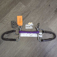 Thin Mullen Mouth Pelham Bit, chain, Soft Converters *xc, clean, mnr scratches
