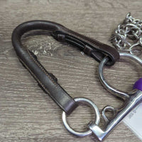 Thin Mullen Mouth Pelham Bit, chain, Soft Converters *xc, clean, mnr scratches
