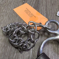 Thin Mullen Mouth Pelham Bit, chain, Soft Converters *xc, clean, mnr scratches
