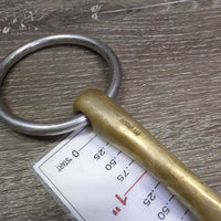 Thin French Link Loose Ring Bradoon Bit, lozenge *gc, clean, stainsn, scratches
