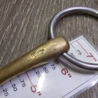 Thin French Link Loose Ring Bradoon Bit, lozenge *gc, clean, stainsn, scratches
