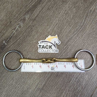 Thin French Link Loose Ring Bradoon Bit, lozenge *gc, clean, stainsn, scratches
