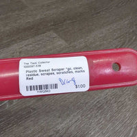 Plastic Sweat Scraper *gc, clean, residue, scrapes, scratches, marks
