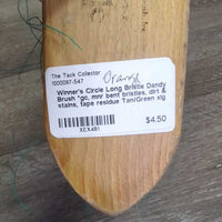 Long Bristle Dandy Brush *gc, mnr bent bristles, dirt & stains, tape residue
