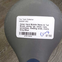 Hard Bristle Mane & Tail Brush, string *gc, clean, rubs, scratches, missing ends, stains
