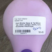 Hard Bristle Mane & Tail Brush *gc, clean, residue, stains, rubs, scratches
