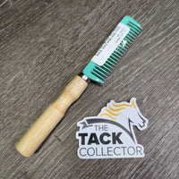 Metal Mane Comb, Wood Handle *vgc, mnr dirt
