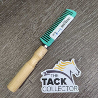 Metal Mane Comb, Wood Handle *vgc, mnr dirt
