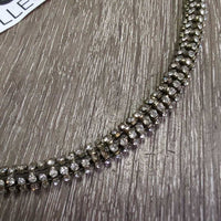 Round Bling Browband *vgc, missing bling, mnr dirt
