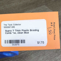 Thick Plastic Braiding Comb *xc, clean
