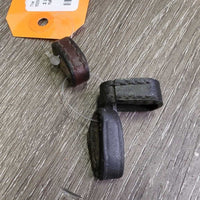 3 Leather Keepers *2 - xc, 1-bent 7 rubbed

