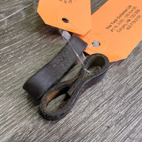 2 Leather Bit Keepers, single stitch *vgc, clean, mnr edge rubs
