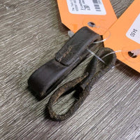 2 Leather Bit Keepers, single stitch *vgc, clean, mnr edge rubs
